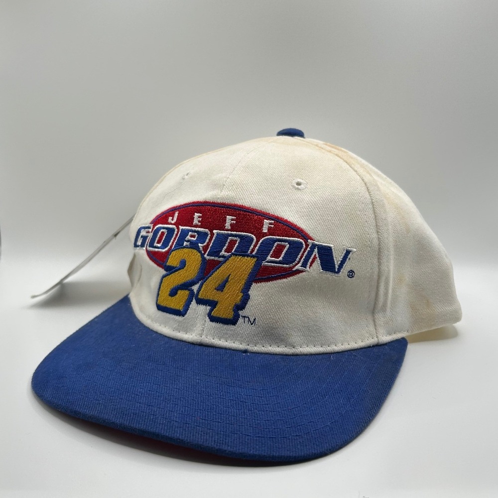 Vintage Chase Authentics Jeff Gordon 24 NASCAR Hat  Snapback NWT Stained